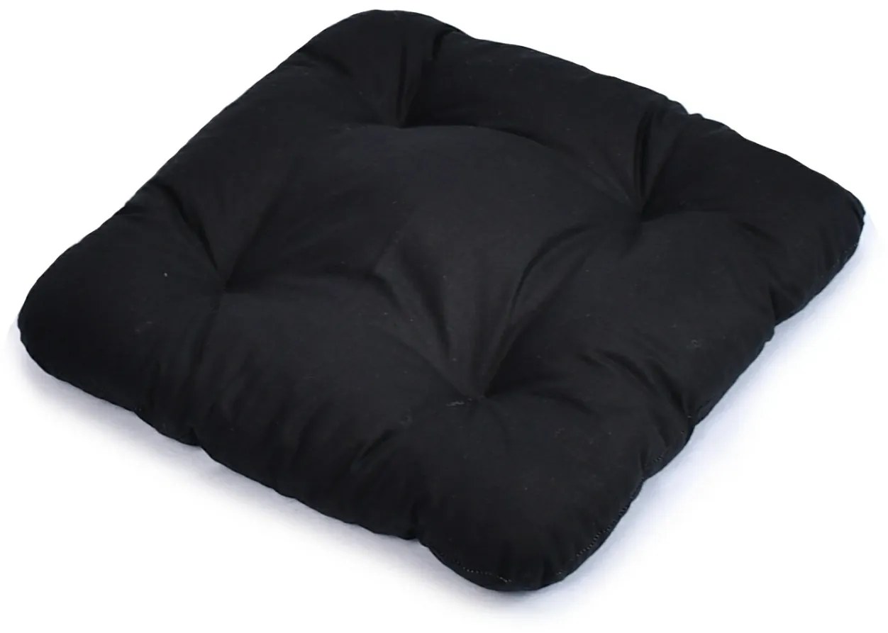 Podsedák na stoličku 40x40 cm - čierny