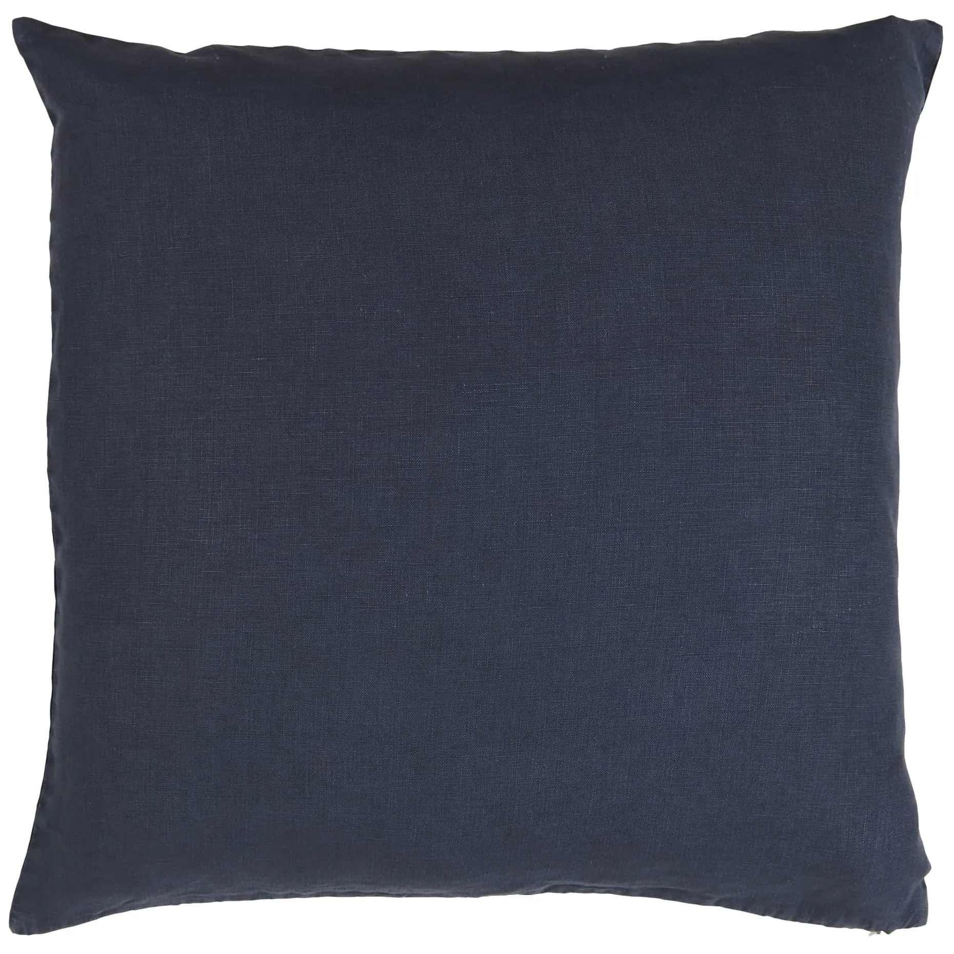 Ib Laursen Ľanový poťah na vankúš Indigo 50 × 50 cm