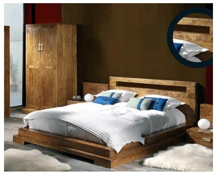 Posteľ Tara 180x200 indický masív palisander Natural