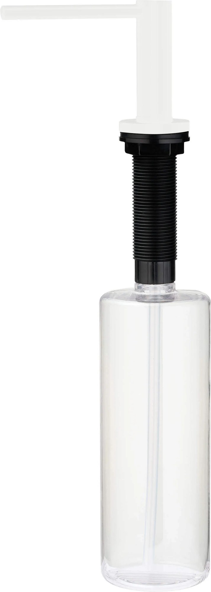 Deante Aster, dávkovač saponátu pre kuchynské drezy s dlhou výlevkou 500ml, biela matná, DEA-ZZZ_A0DD