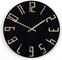 Moderné nástenné hodiny Slim Matná Čierna