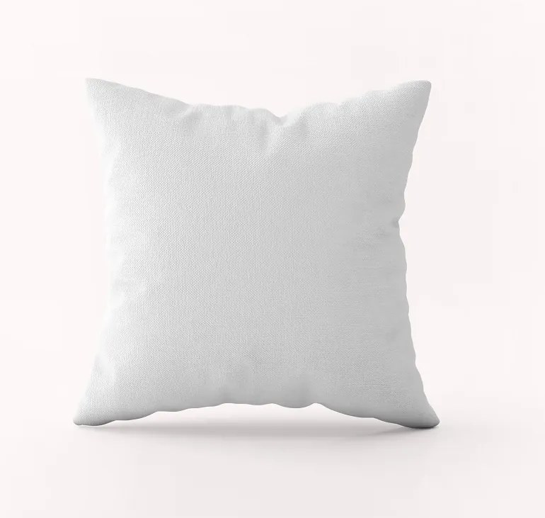 Bavlnená obliečka na vankúš - biela Rozmer: 50 x 50 cm, Zapínanie: Gombíky