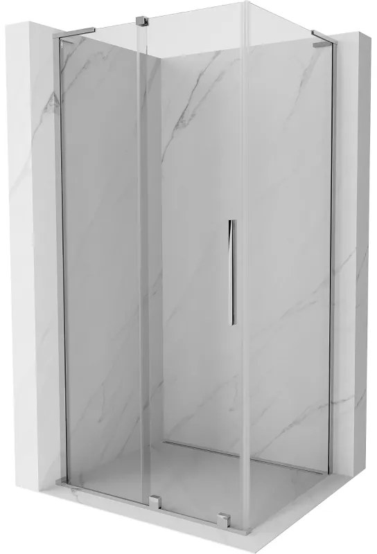 Mexen Velar L, sprchový kút s posuvnými dverami 100 x 75 cm, 8mm číre sklo, chrómová, 871-100-075-03-01