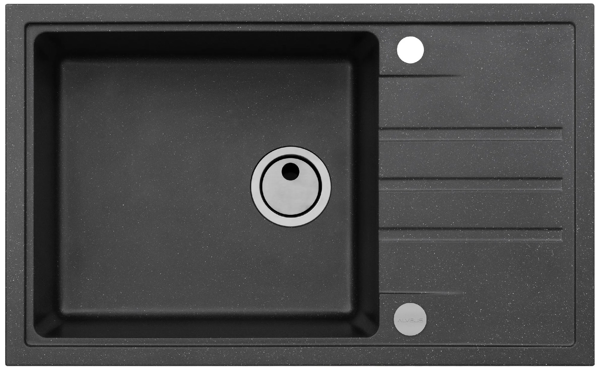 ALVEUS CZ INTERMEZZO 130/91 - černý (780x480mm)jed. sifon