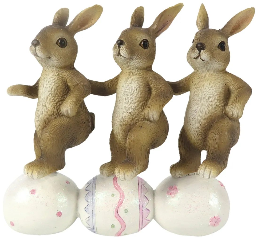 Dekorácia králikov s vajíčkami - 14 * 5 * 13 cm