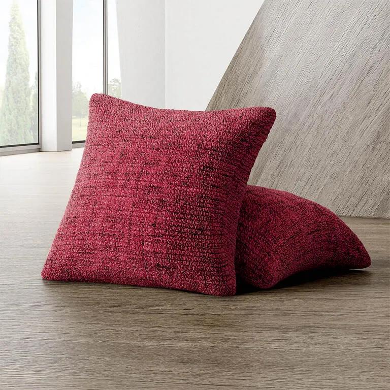 Bielastické poťahy VITTORIA bordó obliečky na vankúšiky 2 ks (40 x 40 cm)