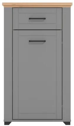 Předsíňová komoda Lotta - šedá/dub artisan Předsíňová komoda Lotta - šedá/dub artisan