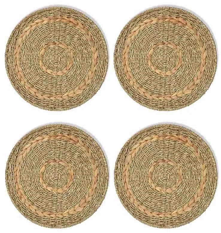 Garden Trading Okrúhle prestieranie Bayford Seagrass – set 4 ks