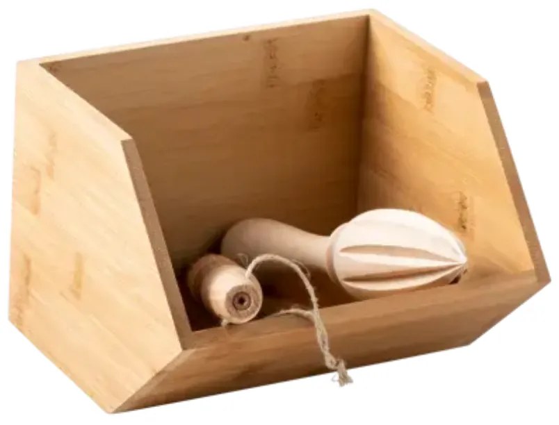 Bambusový organizér, úložný box, MINI CAJA