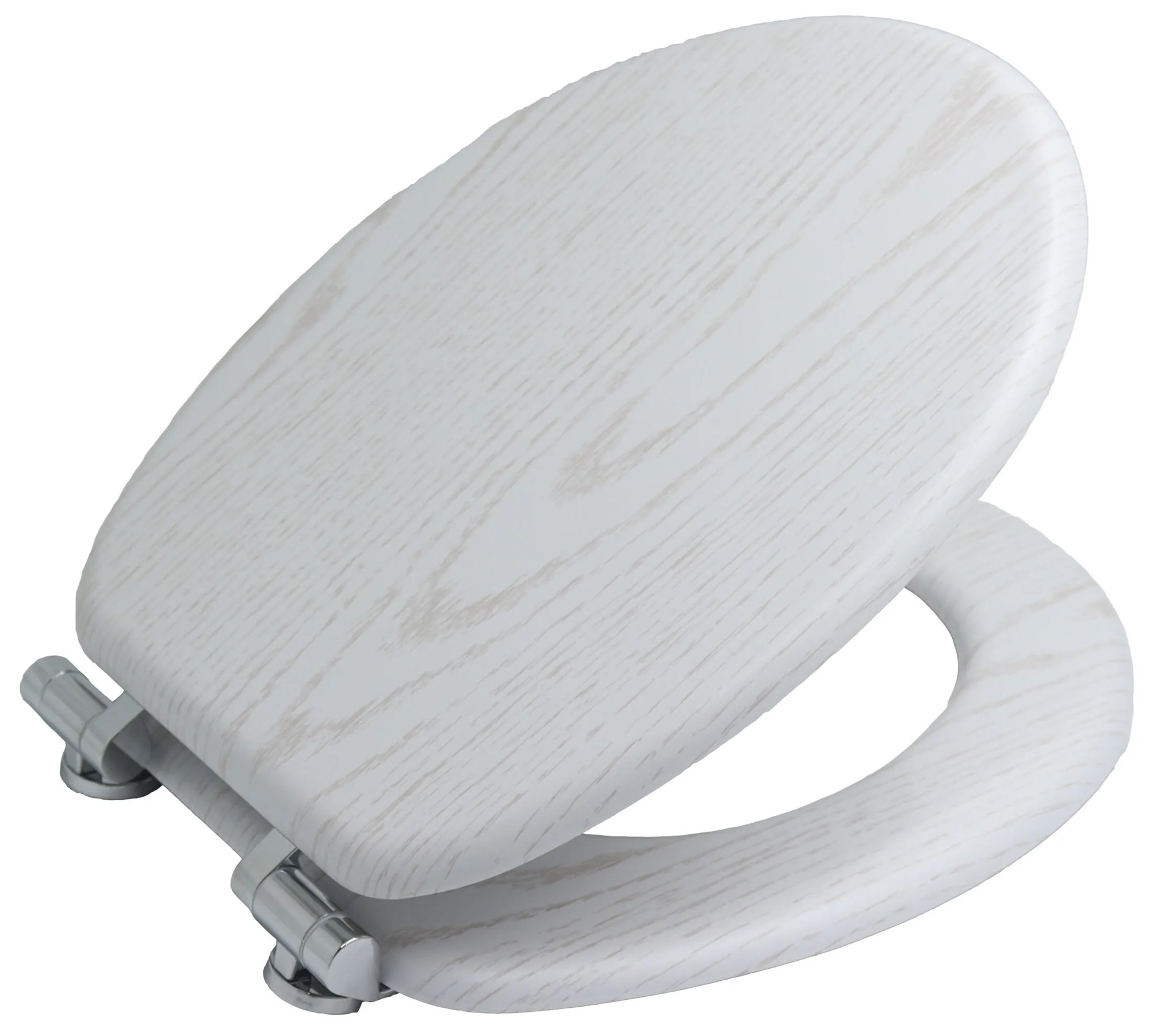 BISK Erga, toaletné WC sedátko z MDF s pomalým zatváraním, biela, ERG-08222
