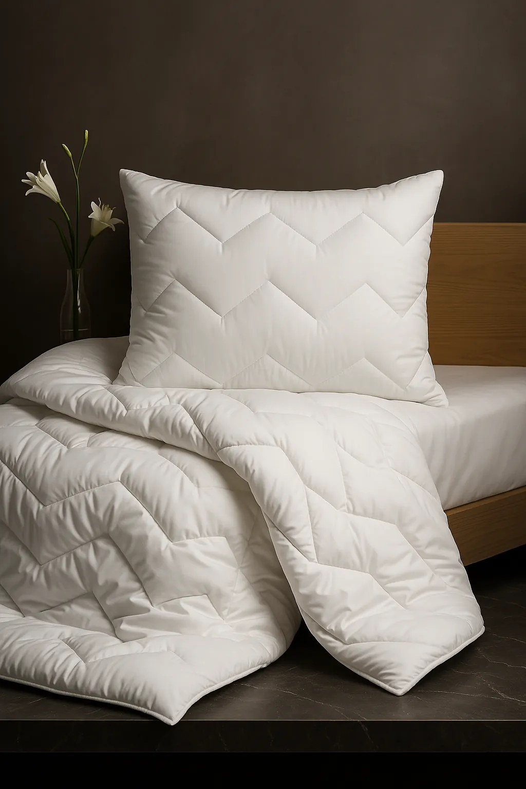 Set vankúša a paplóna Bamboo – antialergický, termoregulačný, bambusové vlákno, doprava zadarmo Veľkosť: 140x200/70x90 cm