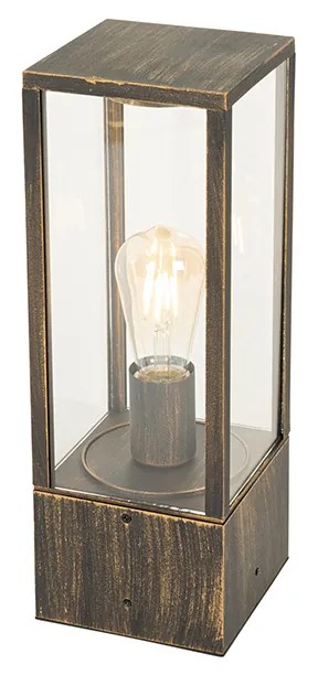 Vintage stojaca lampa na vonkajšie použitie starožitné zlato 40 cm IP44 - Charlois