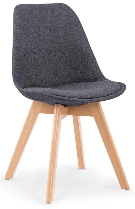 Jedálenská stolička Erich, tmavo sivá / buk