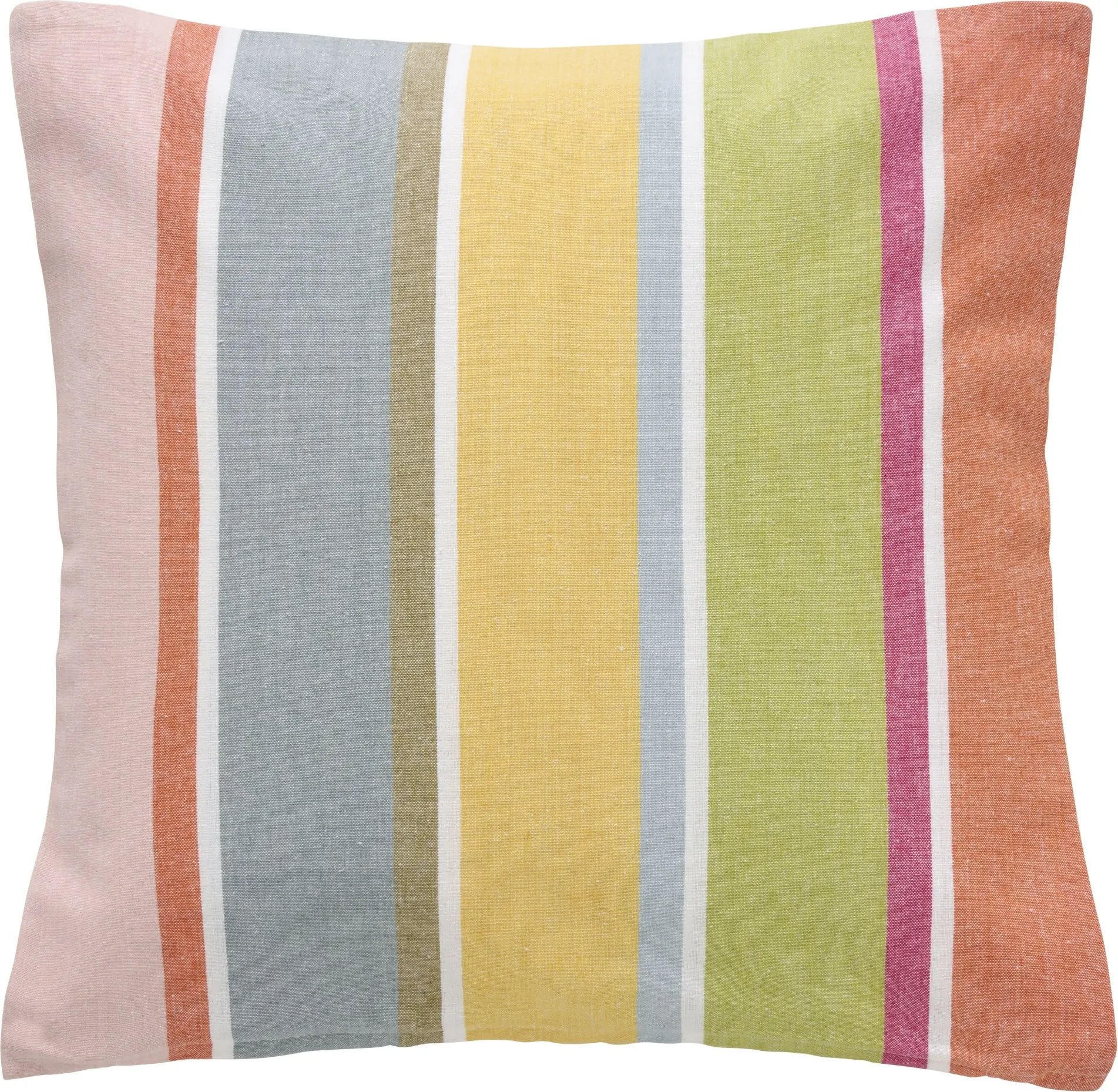 Ib Laursen Bavlnený poťah na vankúš Multuciloured Stripes 50 × 50 cm