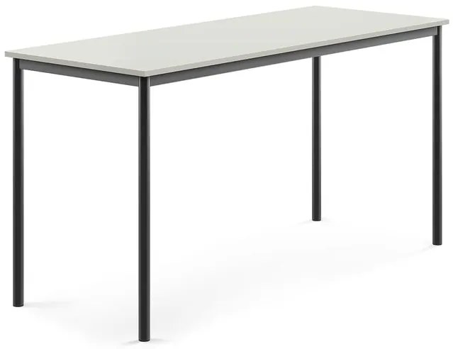 Stôl SONITUS, 1800x700x900 mm, HPL - šedá, antracit