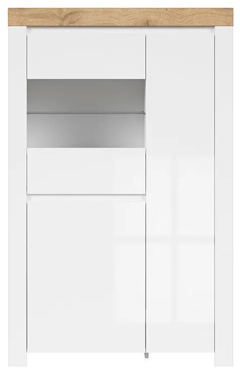 Vitrína BRW Holten REG2D1W. Akcia -30%. Vlastná spoľahlivá doprava až k Vám domov. 1005653