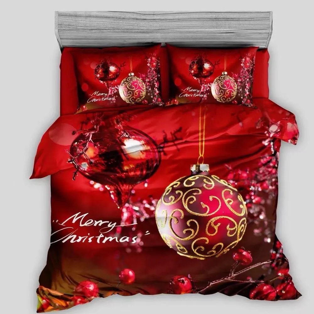 Obliečky MIRELA RED BALLS 3-dielna sada 140x200 cm