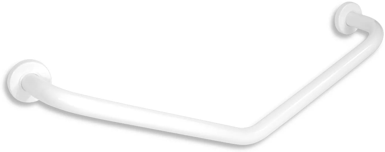 Novaservis - Uhlové držadlo s krytkami 400 x 400 mm biele, R66404,11