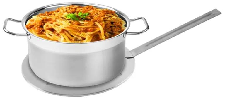 Podložka na indukciu nerez s odnímateľnou rukoväťou pr. 20 cm