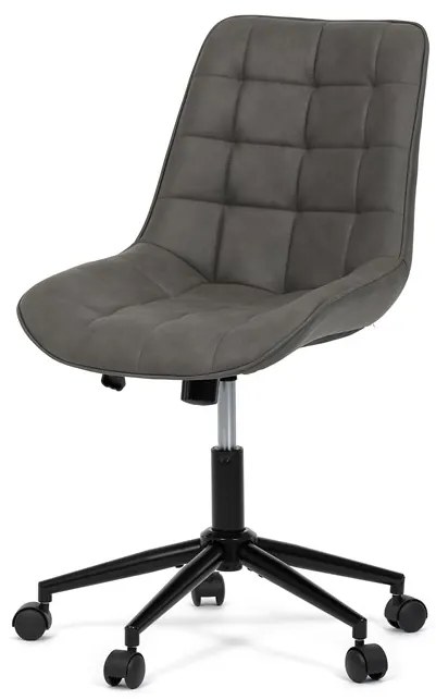 Autronic BONTEC Pracovná stolička, výškovo nastaviteľná, čierna látka, KA-V3120 BK3 Farba: Šedá