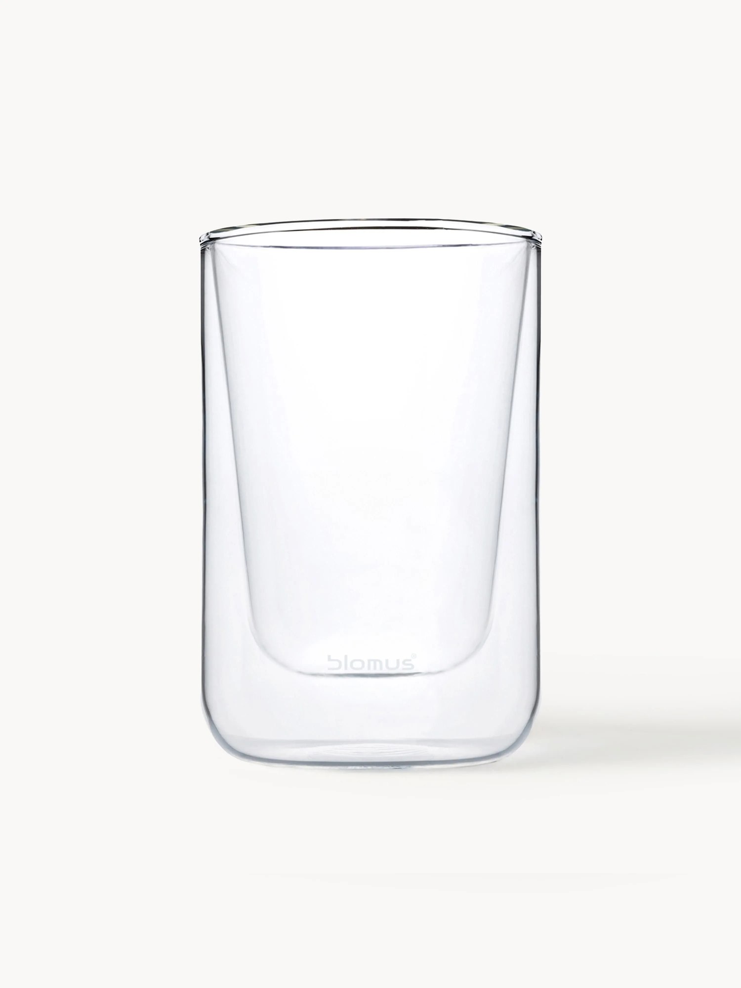 Dvojstenné sklenené poháre na kávu Nero, 2 ks