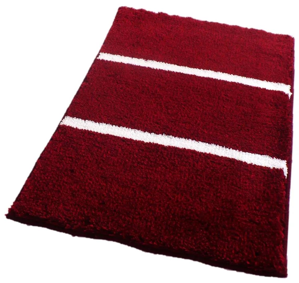 ROUTNER Kúpeľňová predložka IRSINA Bordó 10508 - Bordó / 70 x 120 cm 10508