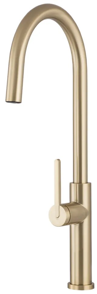 Gamma Slender, vysoká drezová batéria s výsuvným výtokom, h-540, zlatá matná, GMA-BS-BGD