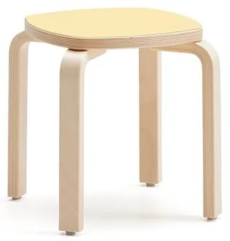 Detská stolička VIDE, laminát - žltá, výška 350 mm