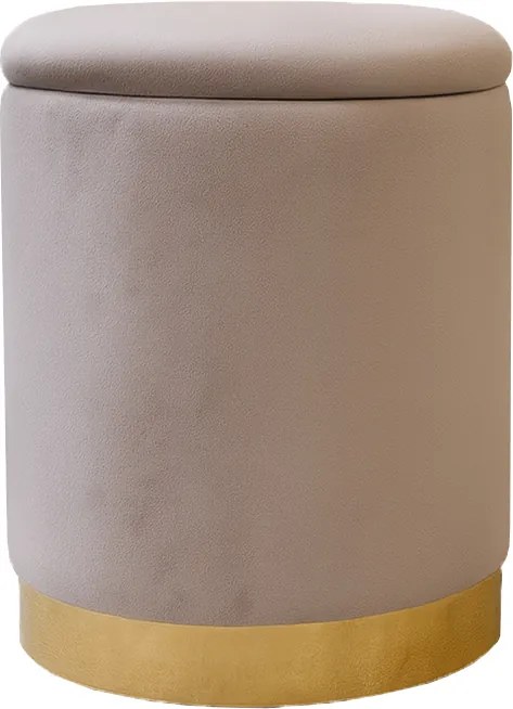 CH Taburetka s úložným priestorom Lena - sivá