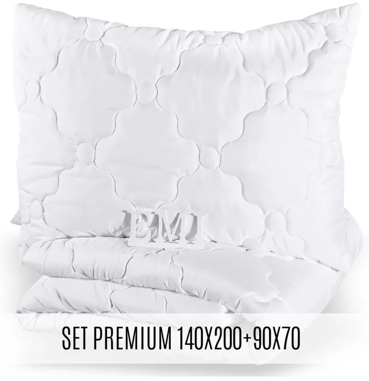 Set prikrývky a vankúša Premium 140x200 70x90 EMI