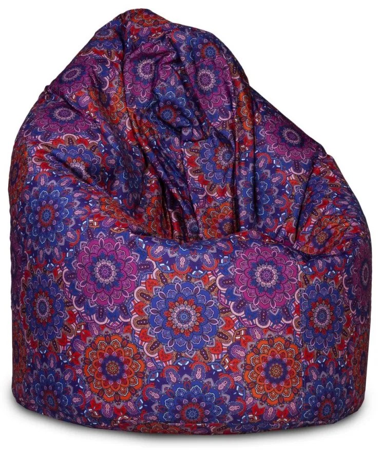 Sedací vak INTERMEDIC Mega Sako Modern Farba: DG47/NC14 - Kvety