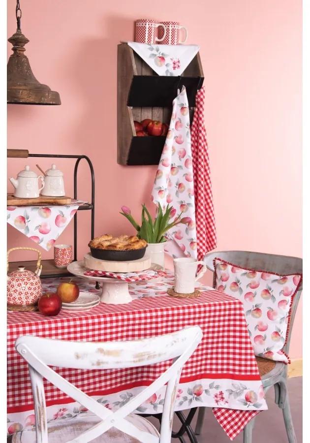 Porcelánová kanvička so sitkom červená kvietka - Ø 14*14 cm / 0,7L