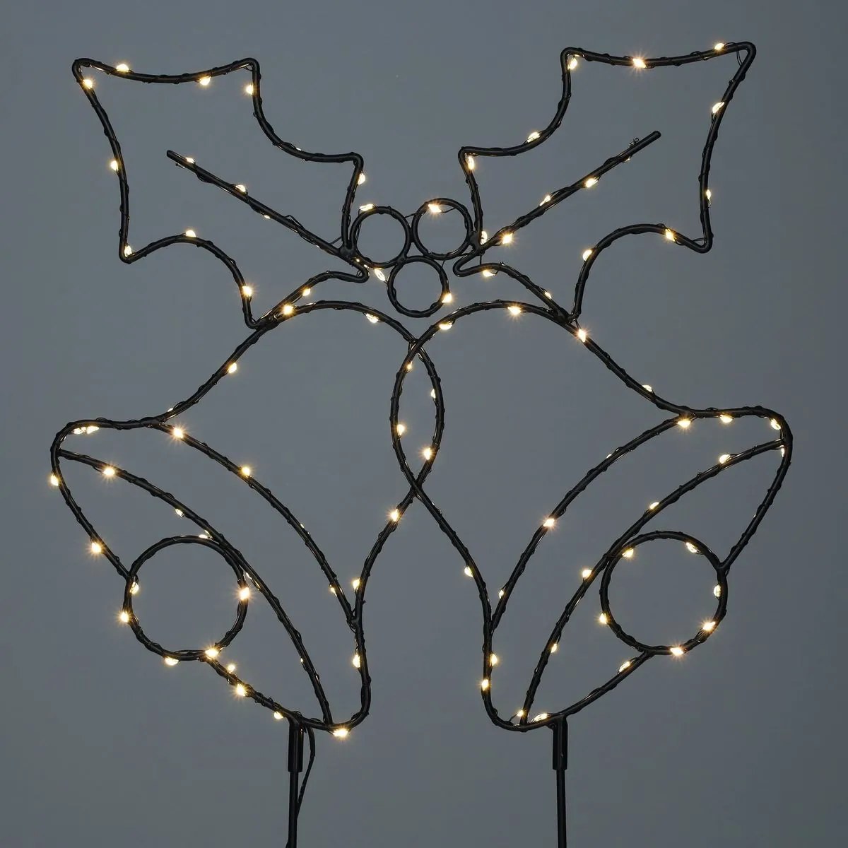 LED svetelná dekorácia Zvony, napájanie: batériové, teplá biela, 50 cm