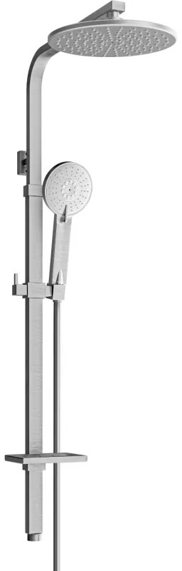 Mexen - Q40 sprchový set s hornou hlavicou 20x20, grafitová, 798404095-66