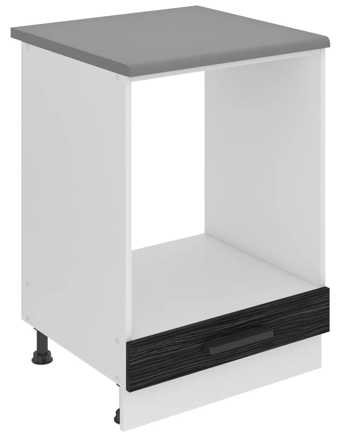 Kuchynská skrinka Belini Premium Full Version spodná pre vstavanú rúru 60 cm eben kráľovský s pracovnou doskou