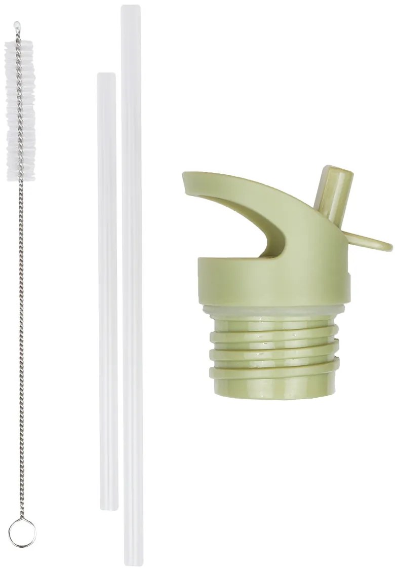 A Little Lovely Company - uzáver, kefka a slamka k antikorovej fľaši - dinosaury