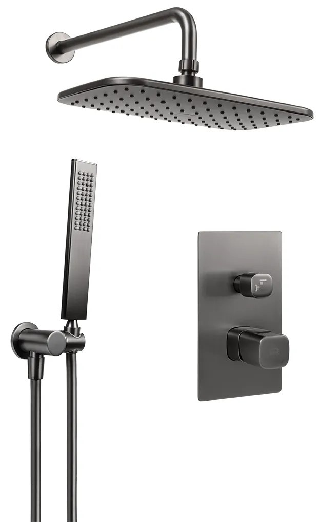 Laveo Tores, sprchová súprava pod omietku, grafitová, LAV-BVT_901P