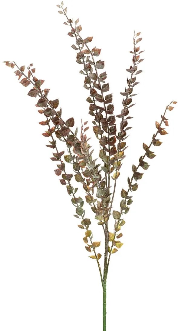 Dekorácia umelá vetvička s listami Berry Spray Dusky pink - 80 cm