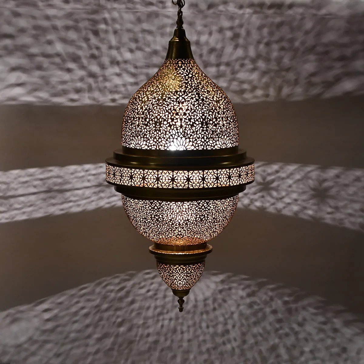 Luxusná mosadzná lampa Alzahra