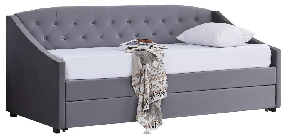 Rozkladacia posteľ 90 cm Asesorar (sivá) . Vlastná spoľahlivá doprava až k Vám domov. 1116214