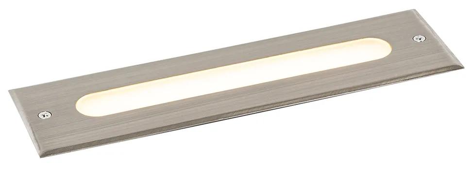 Moderný bodový svietidlo do zeme oceľ 30 cm vrátane LED IP65 - Eline