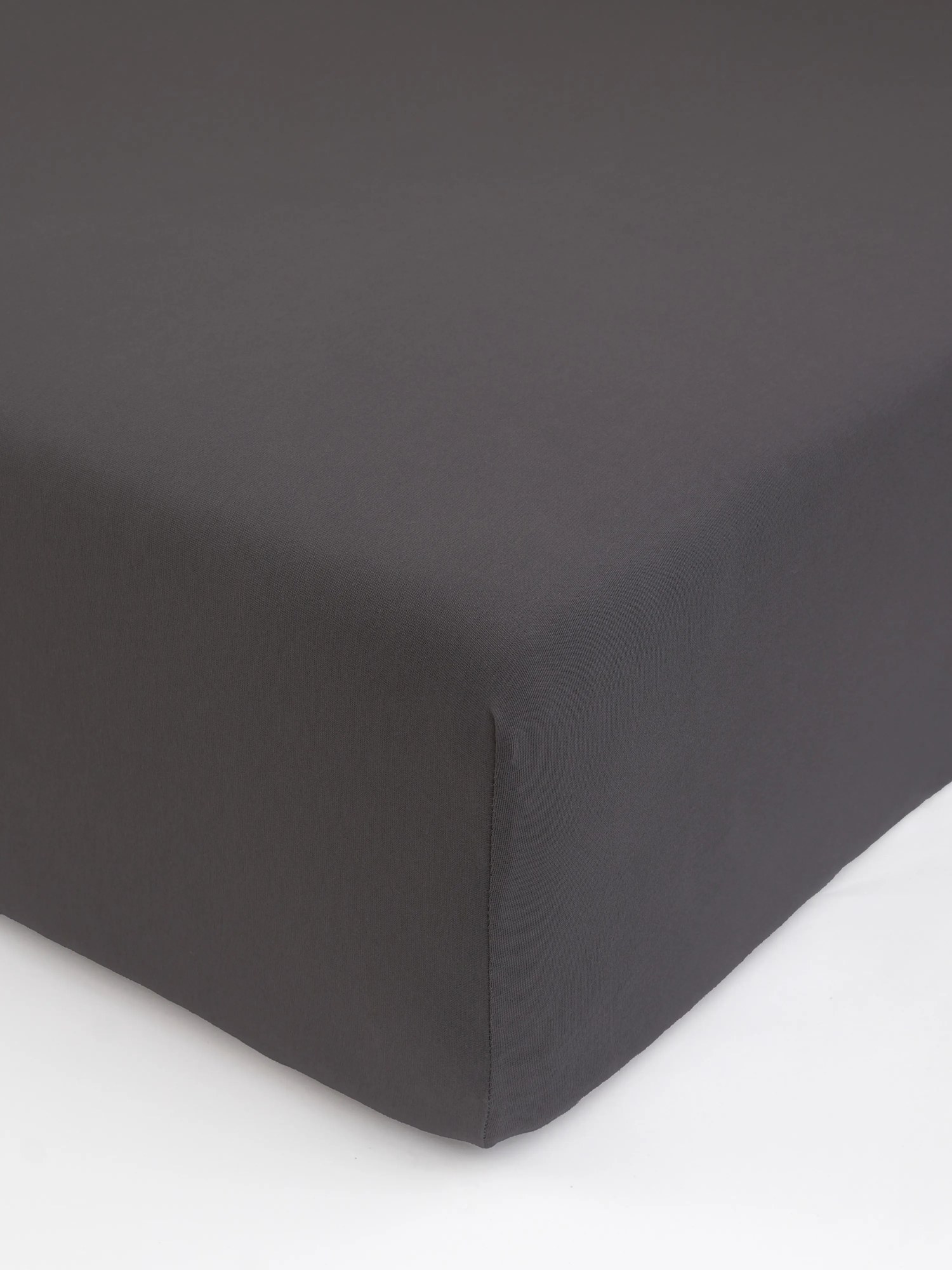 Jersey plachta s elastanom Deluxe 90 × 200 cm – tmavosivá