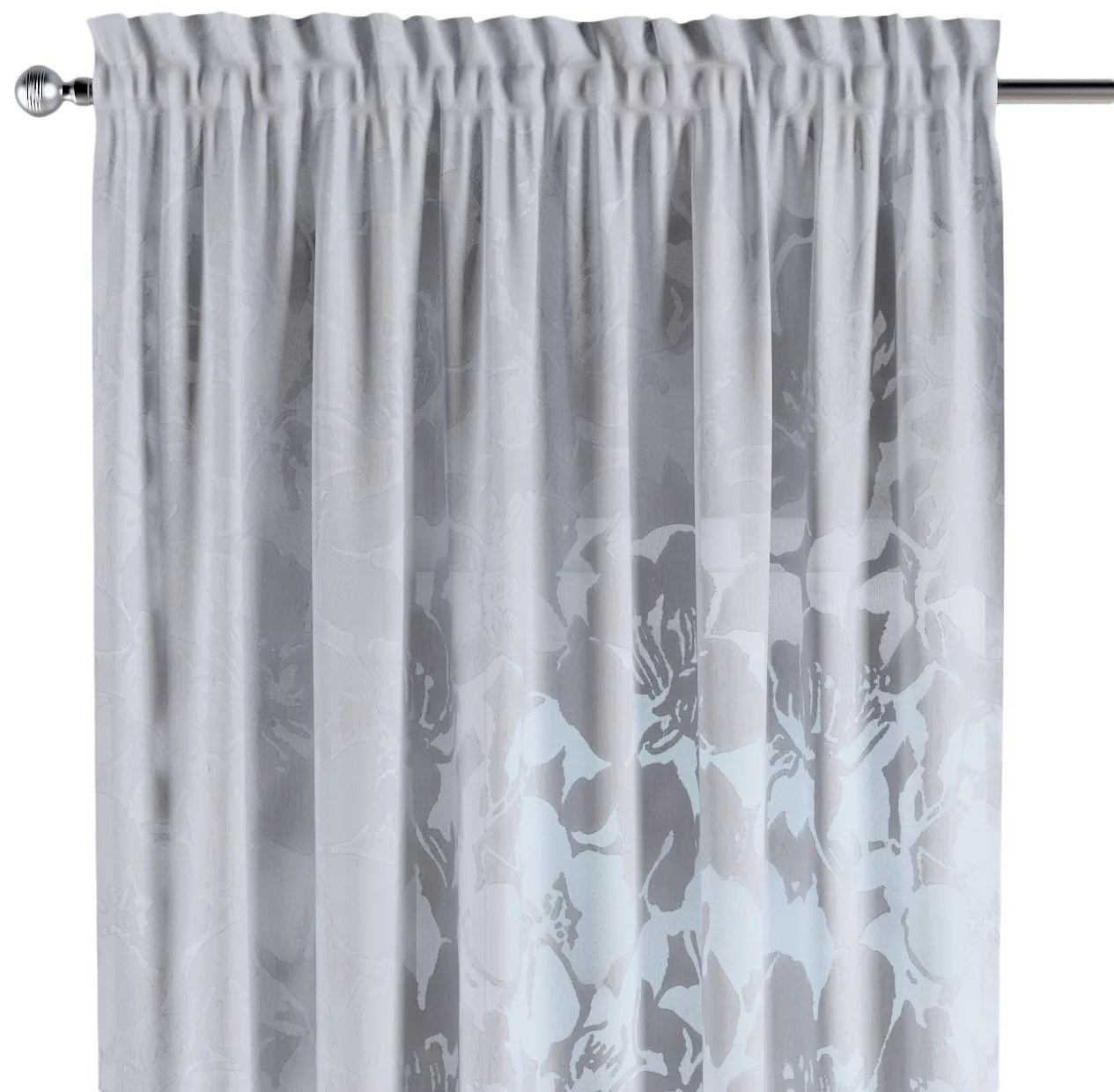 Záves s tunelom a volánom