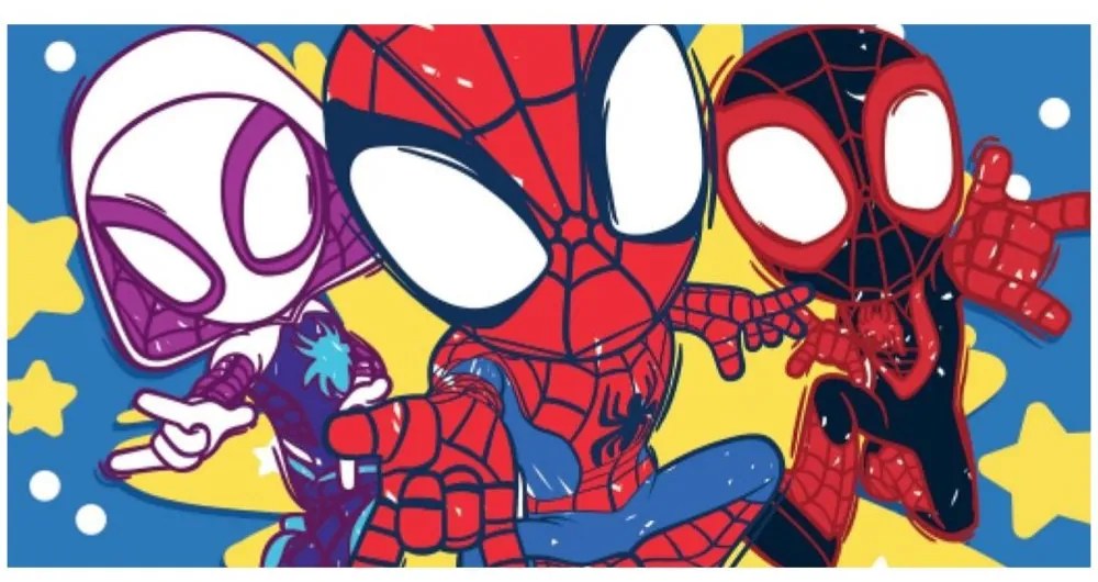 Bavlnená plážová osuška Spidey - motív Pripravení do akcie - 100% bavlna - 70 x 140 cm