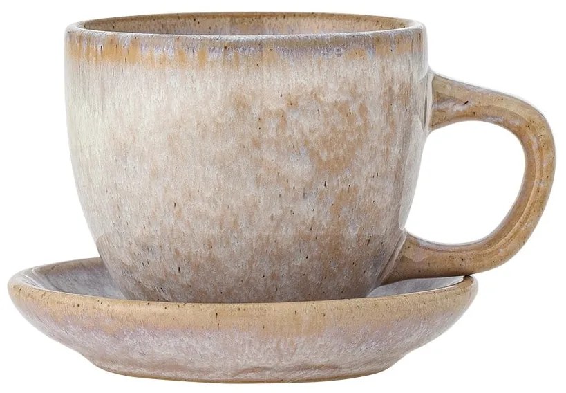 Bloomingville Keramická šálka s podšálkou Brenta Rose 185 ml