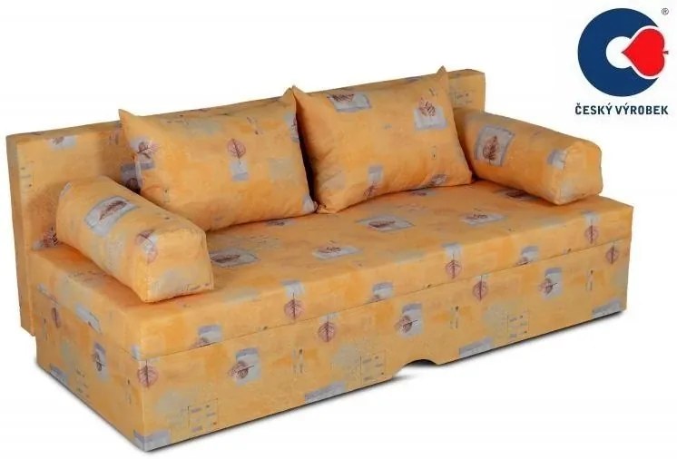 Pohovka DENISA, žltá vzor (č.323)