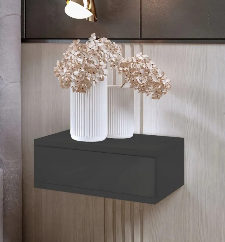 Nočný stolík LOFT - grafitový