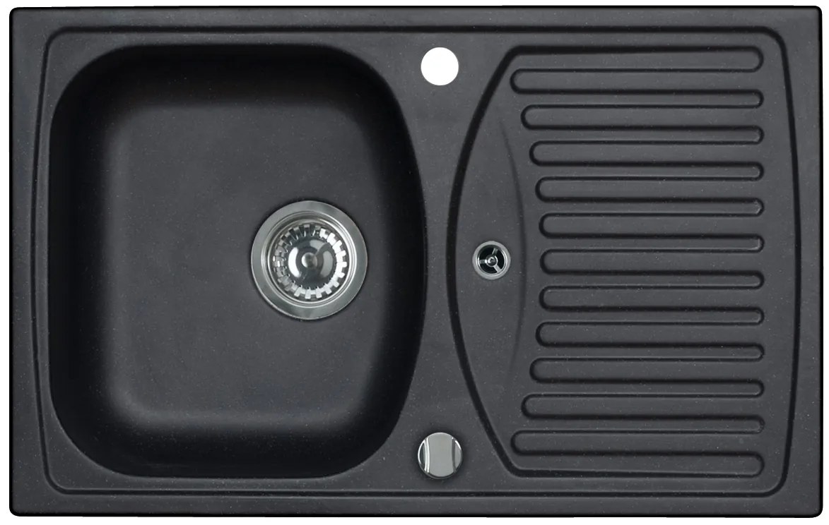 ALVEUS CZ RECORD 30 G 91 černá (780x480mm)+ pop-up sifon F