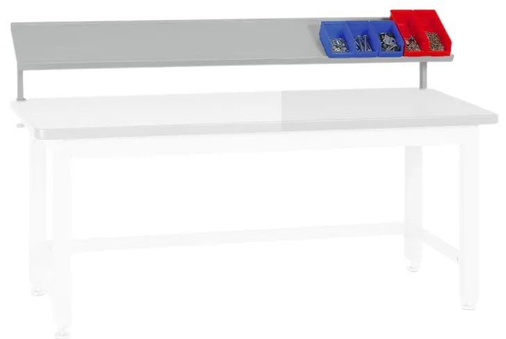 Prídavná kovová polica na náradie pre stoly BL, nosnosť 20 kg, 1500 x 270 x 300 mm