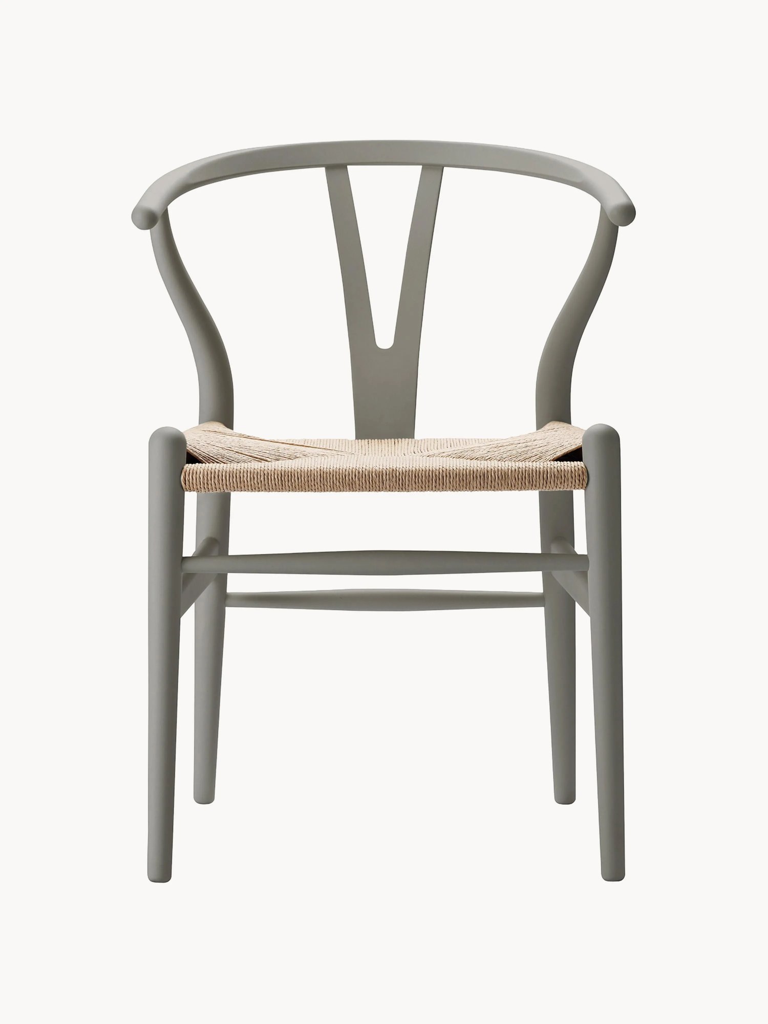 Drevená stolička's ručne tkaným sedadlom CH24 Wishbone Chair